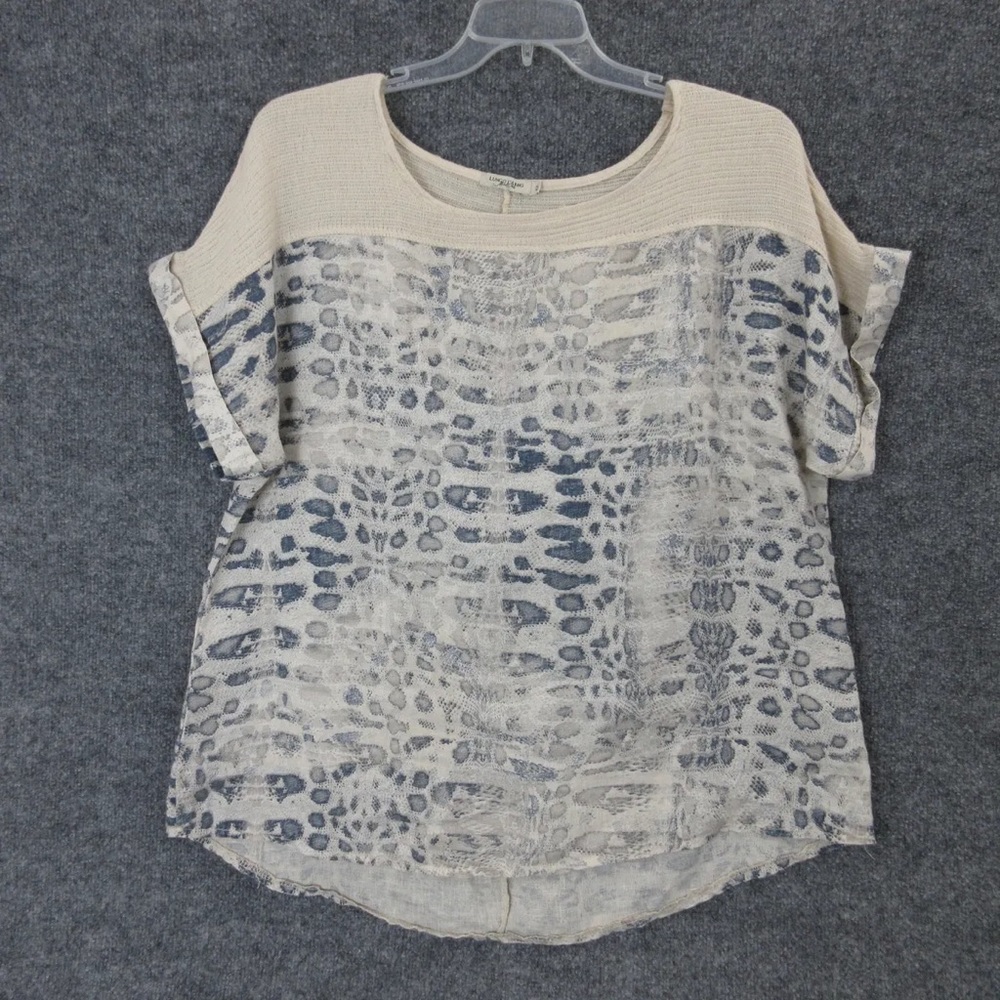 Lungo L’arano Beige Linen Women Blouse